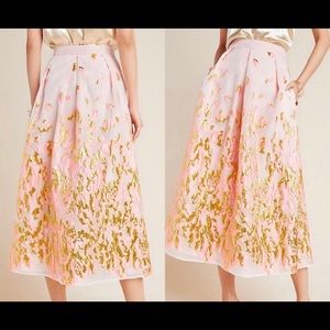 NWT Anthropologie Soleil Jacquard Maxi Skirt